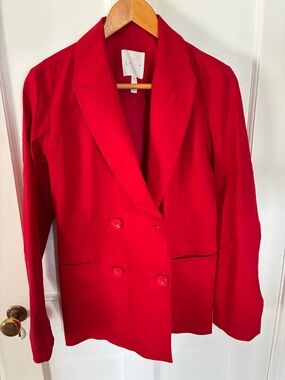Leith Red Double-Breasted Blazer